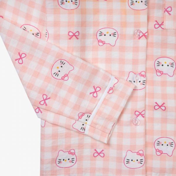 Bộ mặc nhà pyjama dài tay bé gái Pando