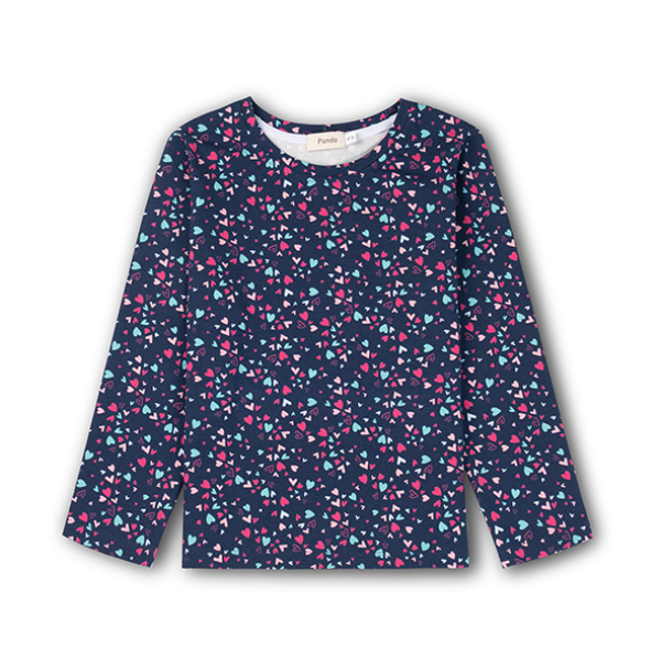 Bộ mặc nhà cotton hoa nhí bé gái