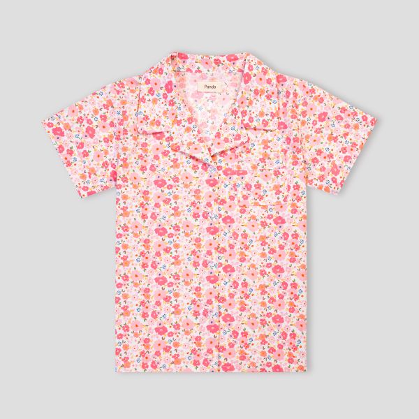 Bộ mặc nhà bé gái Pyjama cộc tay Pando